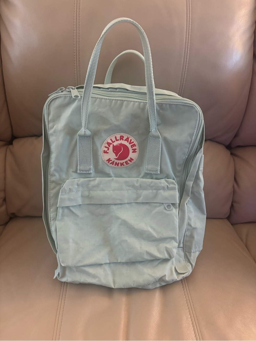 Backpack in Light Sage Green